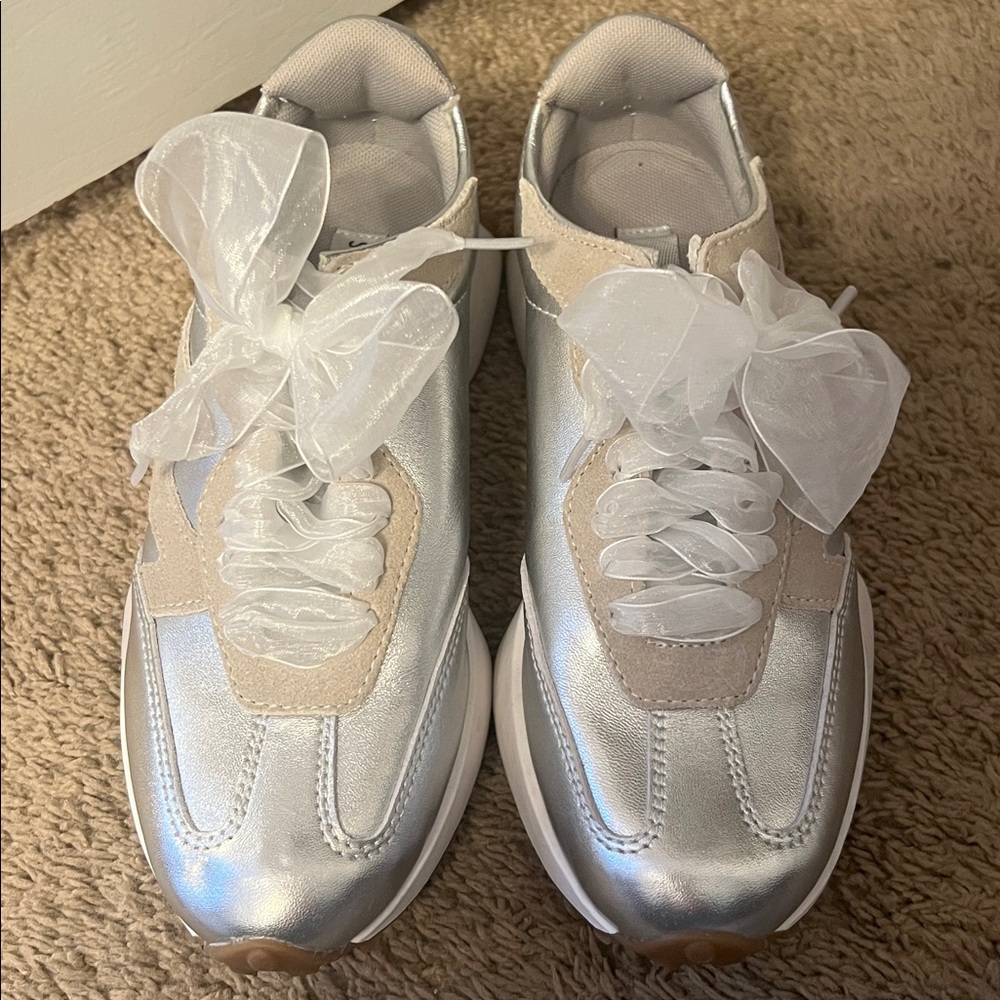 Steve Madden Silver Sneakers